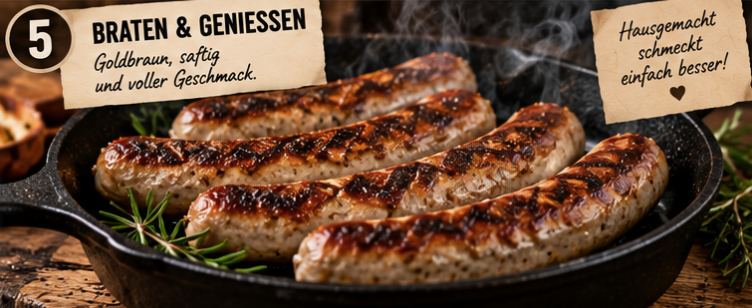 Bratwurst genießen