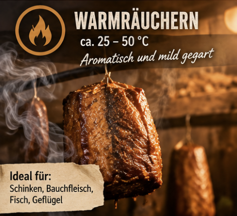 Warmräuchern Beispiel