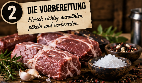 Selchen Grundlagen die Vorbereitung