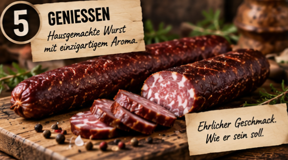 Wurst selber selchen - genießen