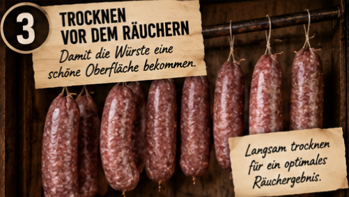 Wurst selber selchen - trocknen