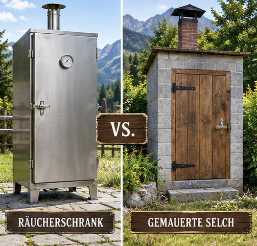 Räucherschrank vs Selch